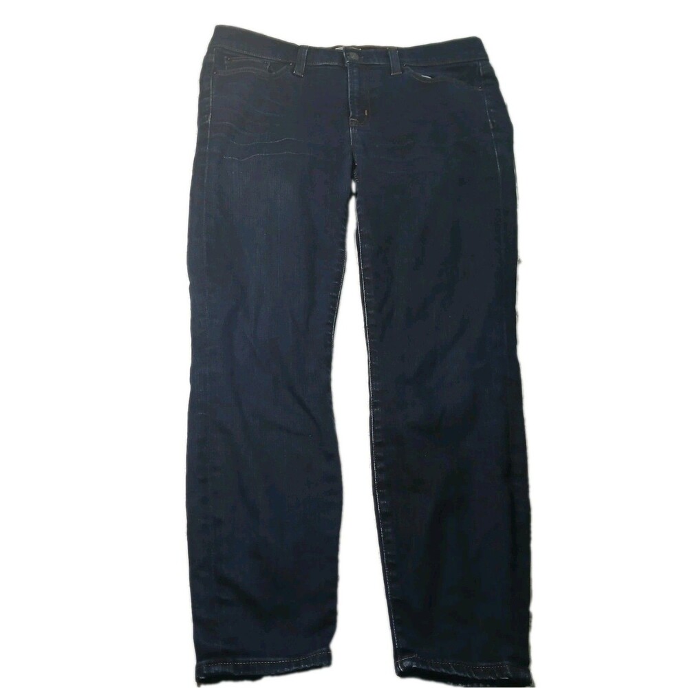 J. Crew Toothpick Jeans Womens Size 30P Dark Wash Denim Slim Skinny Petite